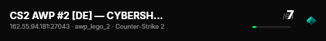 CS2 AWP #2 [DE] — CYBERSHOKE.NET (ONLY AWP LEGO 2) live status badge