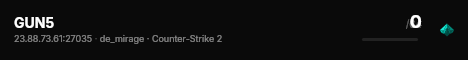 GUN5 live status badge