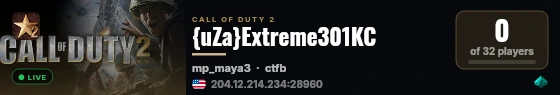{uZa}Extreme301KC live status badge