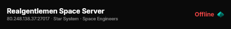 Realgentlemen Space Server live status badge