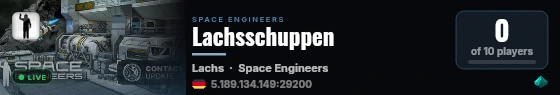 Lachsschuppen live status badge