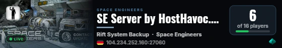 SE Server by HostHavoc.com live status badge