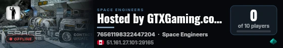 Hosted by GTXGaming.co.uk live status badge