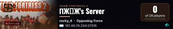 ΠЖΣЖ's Server live status badge