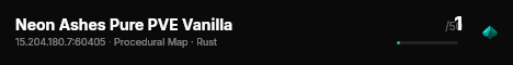 Neon Ashes Pure PVE Vanilla live status badge