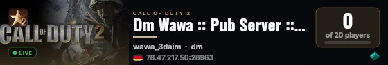 Dm Wawa :: Pub Server :: unionsqd.eu :: By Vuzqii live status badge
