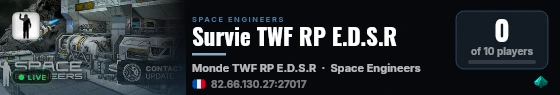 Survie TWF RP E.D.S.R live status badge