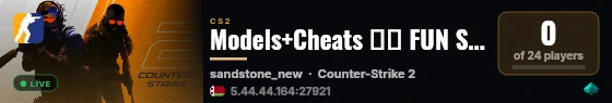 Models+Cheats 🎊🎊 FUN STANDOFF2 live status badge