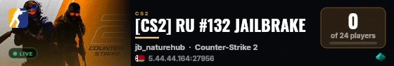 [CS2] RU #132 JAILBRAKE live status badge