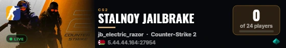 STALNOY JAILBRAKE live status badge