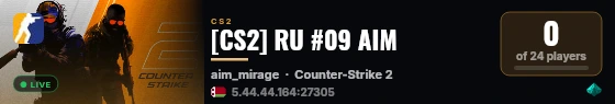 [CS2] RU #09 AIM live status badge
