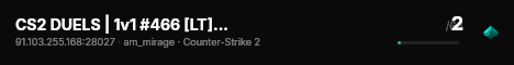CS2 DUELS | 1v1 #466 [LT] — CYBERSHOKE.NET (ARENA MAPS) live status badge