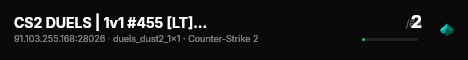 CS2 DUELS | 1v1 #455 [LT] — CYBERSHOKE.NET (ONLY DUST2) live status badge