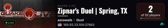 Zipnar's Duel | Spring, TX live status badge