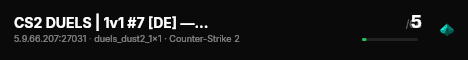 CS2 DUELS | 1v1 #7 [DE] — CYBERSHOKE.NET (ONLY DUST2) live status badge