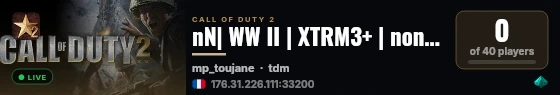 nN| WW II | XTRM3+ | noname.zone live status badge