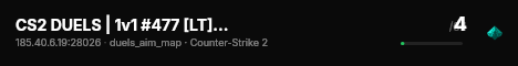 CS2 DUELS | 1v1 #477 [LT] — CYBERSHOKE.NET (ARENA MAPS) live status badge