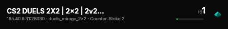 CS2 DUELS 2X2 | 2x2 | 2v2 #25 [LT] — CYBERSHOKE.NET (ONLY MIR live status badge