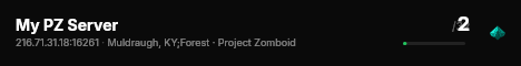 My PZ Server live status badge