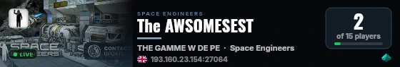 The AWSOMESEST live status badge