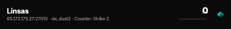 Linsas live status badge