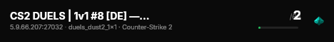 CS2 DUELS | 1v1 #8 [DE] — CYBERSHOKE.NET (ONLY DUST2) live status badge