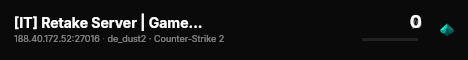 [IT] Retake Server | GamerArena.it live status badge