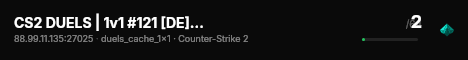 CS2 DUELS | 1v1 #121 [DE] — CYBERSHOKE.NET (ALL MAPS) live status badge