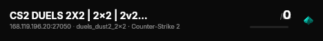 CS2 DUELS 2X2 | 2x2 | 2v2 #16 [DE] — CYBERSHOKE.NET (ONLY DUS live status badge