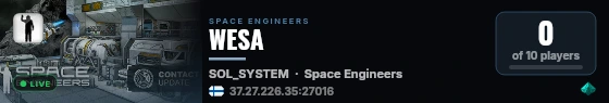 WESA live status badge