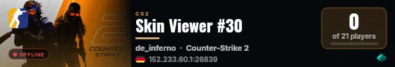 Skin Viewer #30 live status badge
