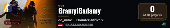 GramyiGadamy live status badge