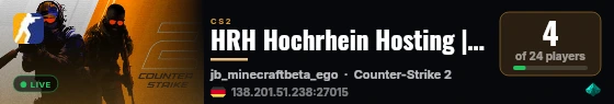 HRH Hochrhein Hosting | Jailbreak #1 live status badge