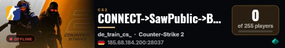 CONNECT->SawPublic->BAN - 1337 live status badge