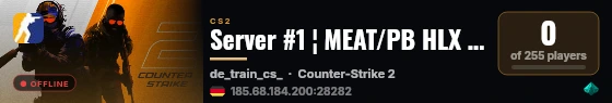 Server #1 ¦ MEAT/PB HLX ¦ [LIVE 15-17] live status badge