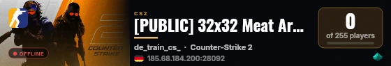 [PUBLIC] 32x32 Meat Arena 💚 live status badge