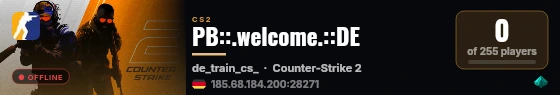 PB::.welcome.::DE live status badge