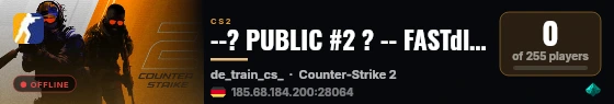 --? PUBLIC #2 ? -- FASTdl • 128TR • STICKERS | SKINS live status badge