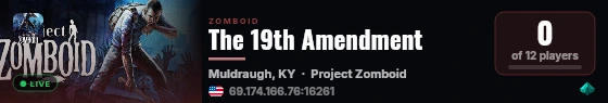 The 19th Amendment live status badge