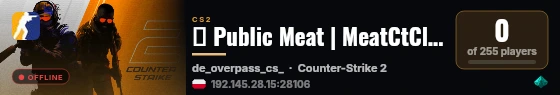 ➡️ Public Meat | MeatCtClub.NeT live status badge