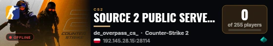 SOURCE 2 PUBLIC SERVER | SHOP | TOP live status badge