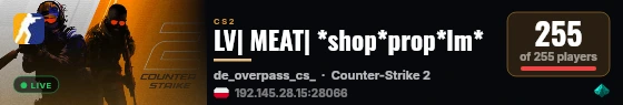 LV| MEAT| *shop*prop*lm* live status badge