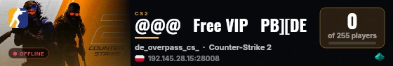 @@@   Free VIP   PB][DE live status badge