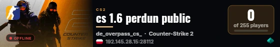 cs 1.6 perdun public live status badge