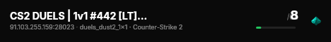 CS2 DUELS | 1v1 #442 [LT] — CYBERSHOKE.NET (ONLY DUST2) live status badge