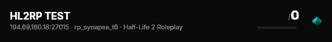 HL2RP TEST live status badge