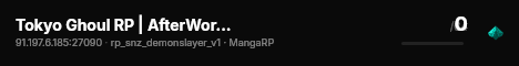 Tokyo Ghoul RP | AfterWorld 2.1 live status badge