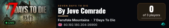 By Jove Comrade live status badge