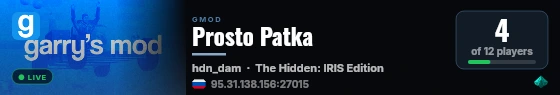 Prosto Patka live status badge