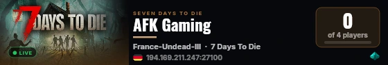 AFK Gaming live status badge